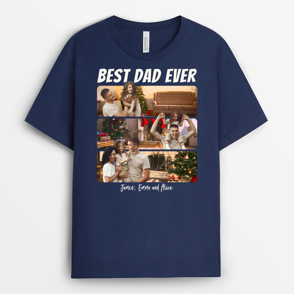 Best Dad Ever - Custom Christmas Shirts With Names