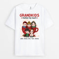 Grandkids Melted My Heart | Customized Christmas Themed T Shirts