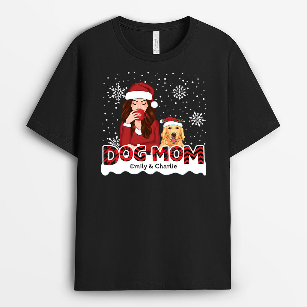 Xmas Dog Mom - Personalized Christmas Shirts for Dog Owners