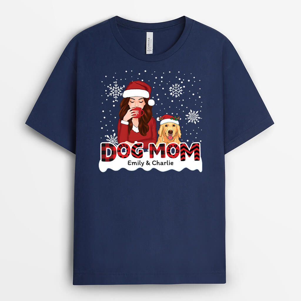 Xmas Dog Mom - Personalized Christmas Shirts for Dog Owners