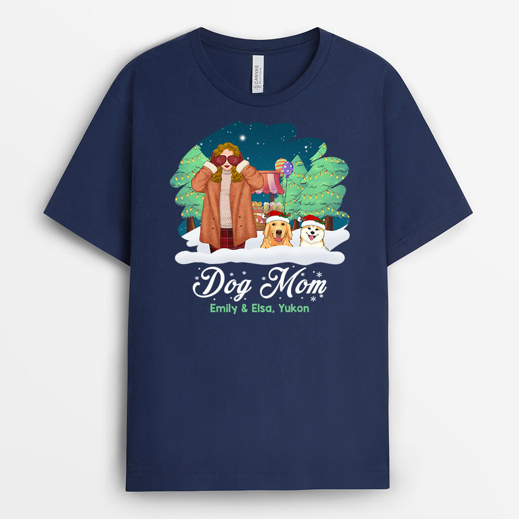 Dog Mom Christmas | Customized Dog Shirts for Humans
