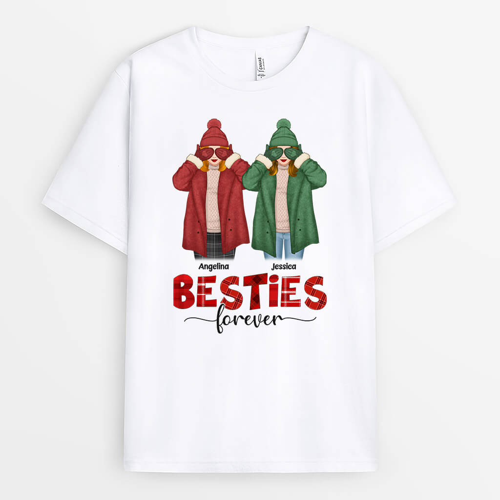 Besties Forever | Personalized Christmas Shirts for Friends