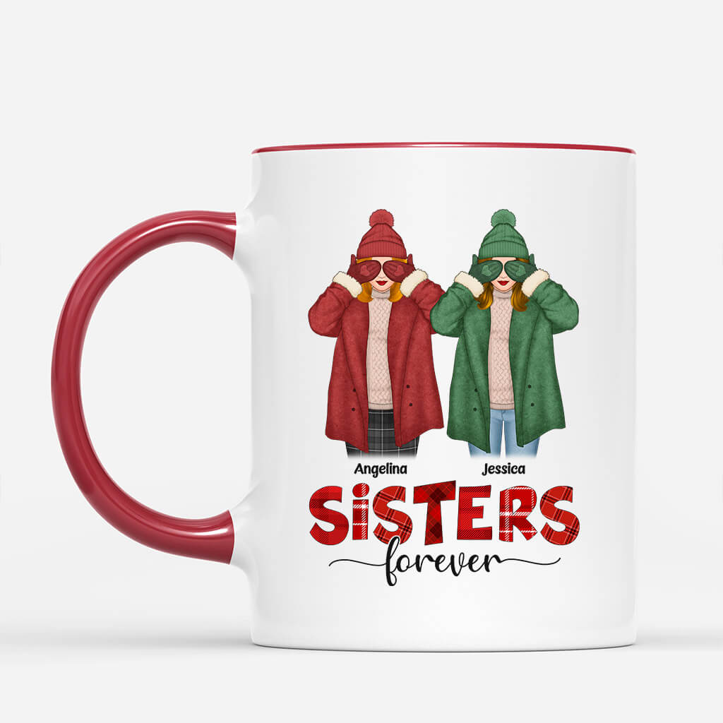 Personalized Sister Mugs - Sisters Forever Never Apart Mug