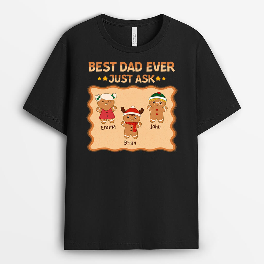 Best Dad/Grandpa Ever Gingerbread | Custom Cute Christmas Shirts