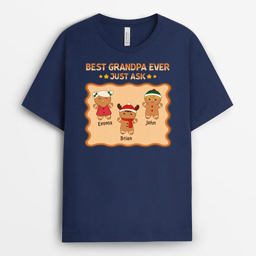 Best Dad/Grandpa Ever Gingerbread | Custom Cute Christmas Shirts
