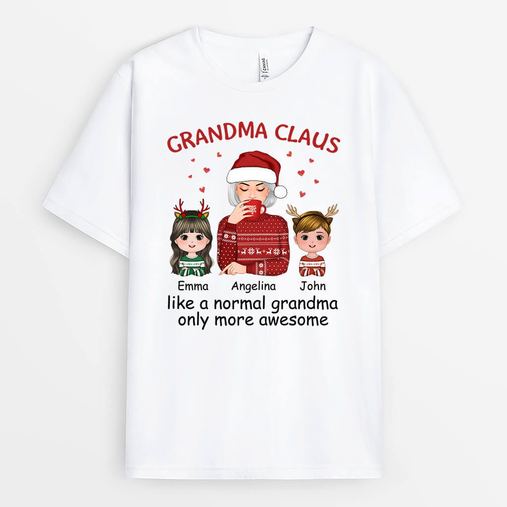 Mommy/Grandma Claus | Customized Christmas Themed T Shirts
