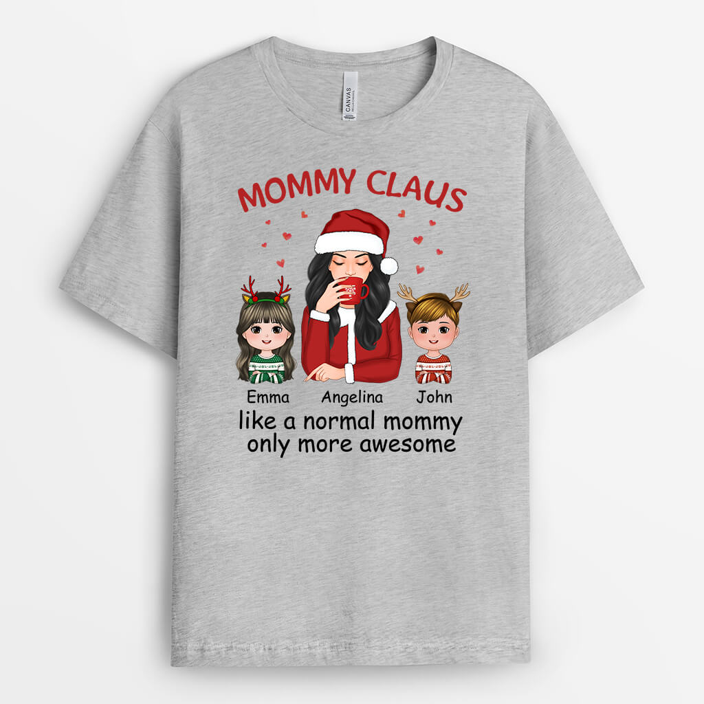 Mommy/Grandma Claus | Customized Christmas Themed T Shirts