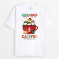 Dear Santa Bring Me Catffee | Personalized Christmas Graphic Tee for Cat Lovers