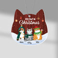 Personalized Meowy Christmas Ornament