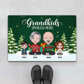 Personalized Grandkids Spoiled Here Doormat