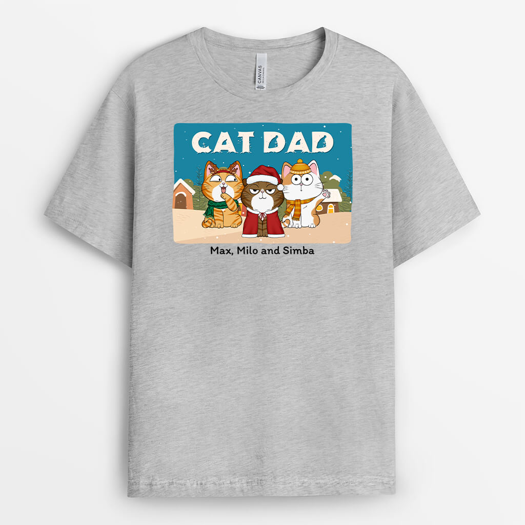 Personalized Cat Mom/Cat Dad T-shirt
