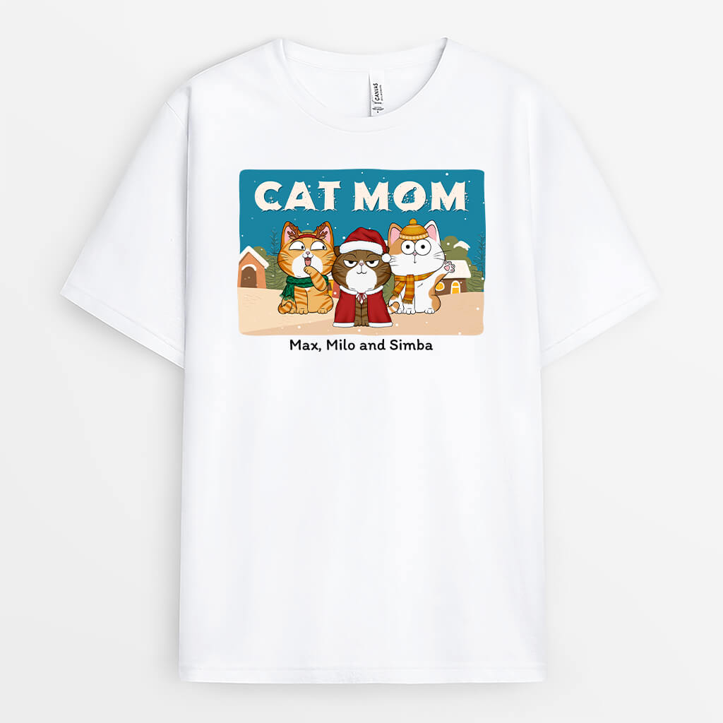 Personalized Cat Mom/Cat Dad T-shirt