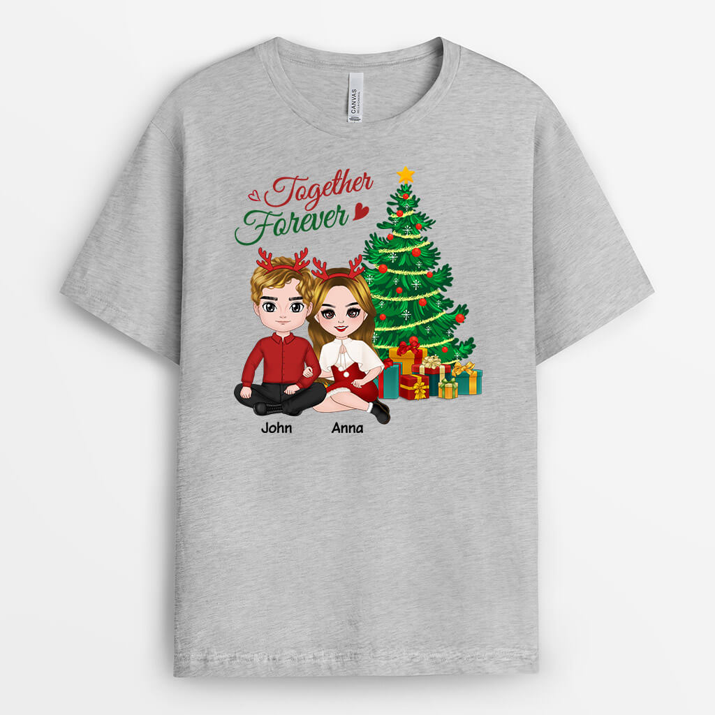 Personalized Together Forever Christmas T-shirt