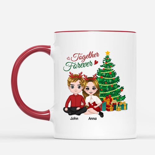 Personalized Together Forever Christmas Mug