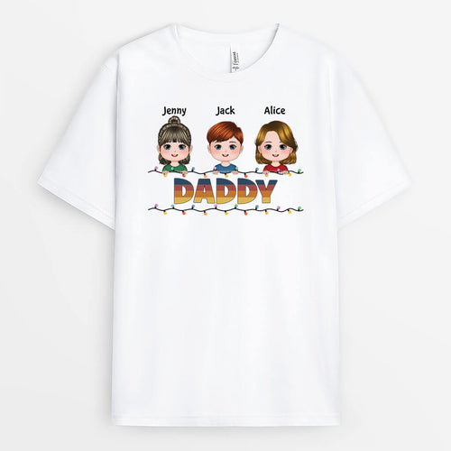 Grandad And Kids - Custom Cute Family Christmas Shirts