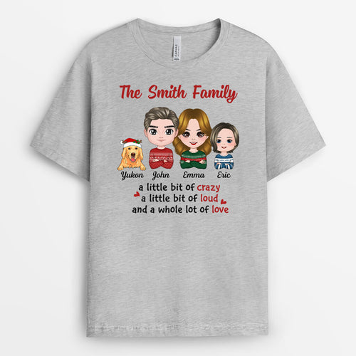 Family With Dogs | Personalized Christmas Shirts For Family