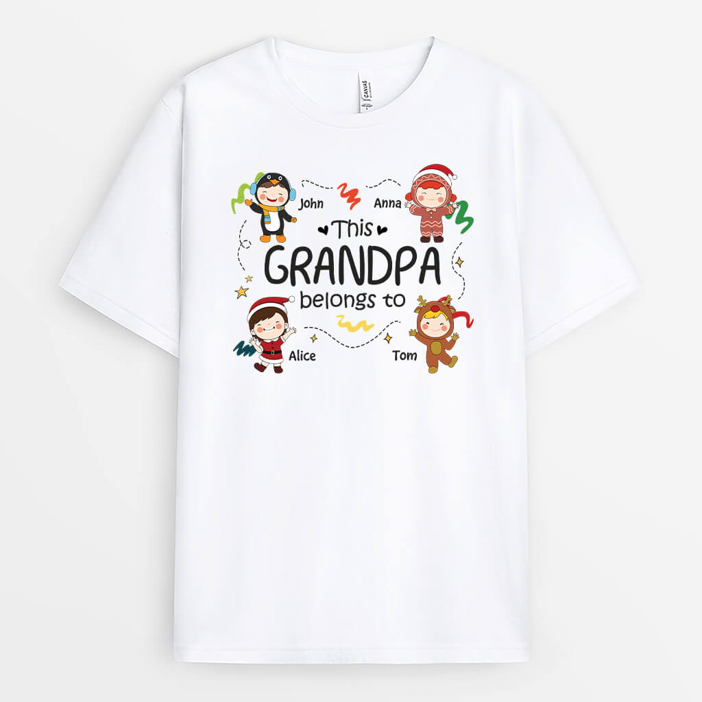 This Daddy/Grandpa Belongs To - Custom Christmas T Shirts