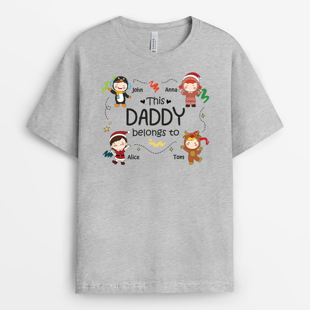 This Daddy/Grandpa Belongs To - Custom Christmas T Shirts