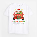 Personalized Zoom Zoom, Little Santa Is On The Way Kids T-shirt