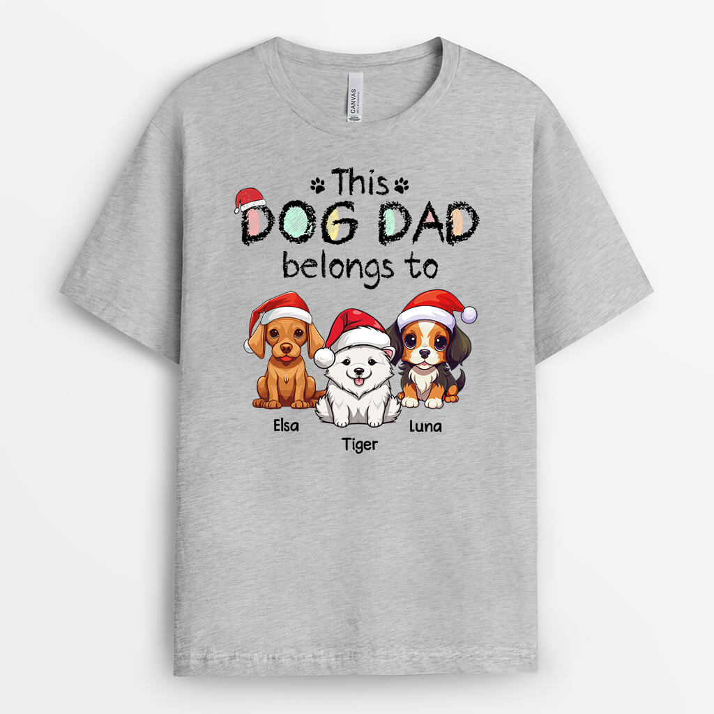 Personalized This Dog Mom/Dog Dad Belongs To T-shirt