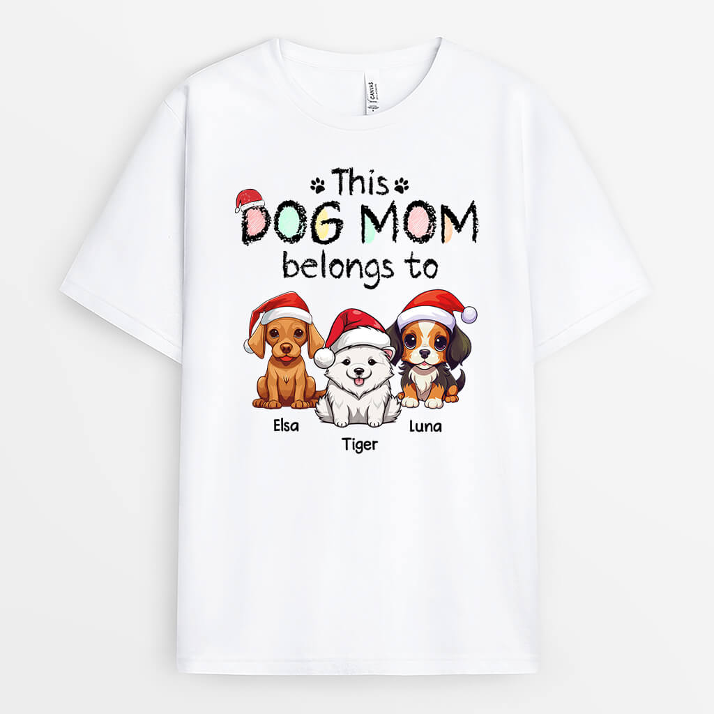 Personalized This Dog Mom/Dog Dad Belongs To T-shirt