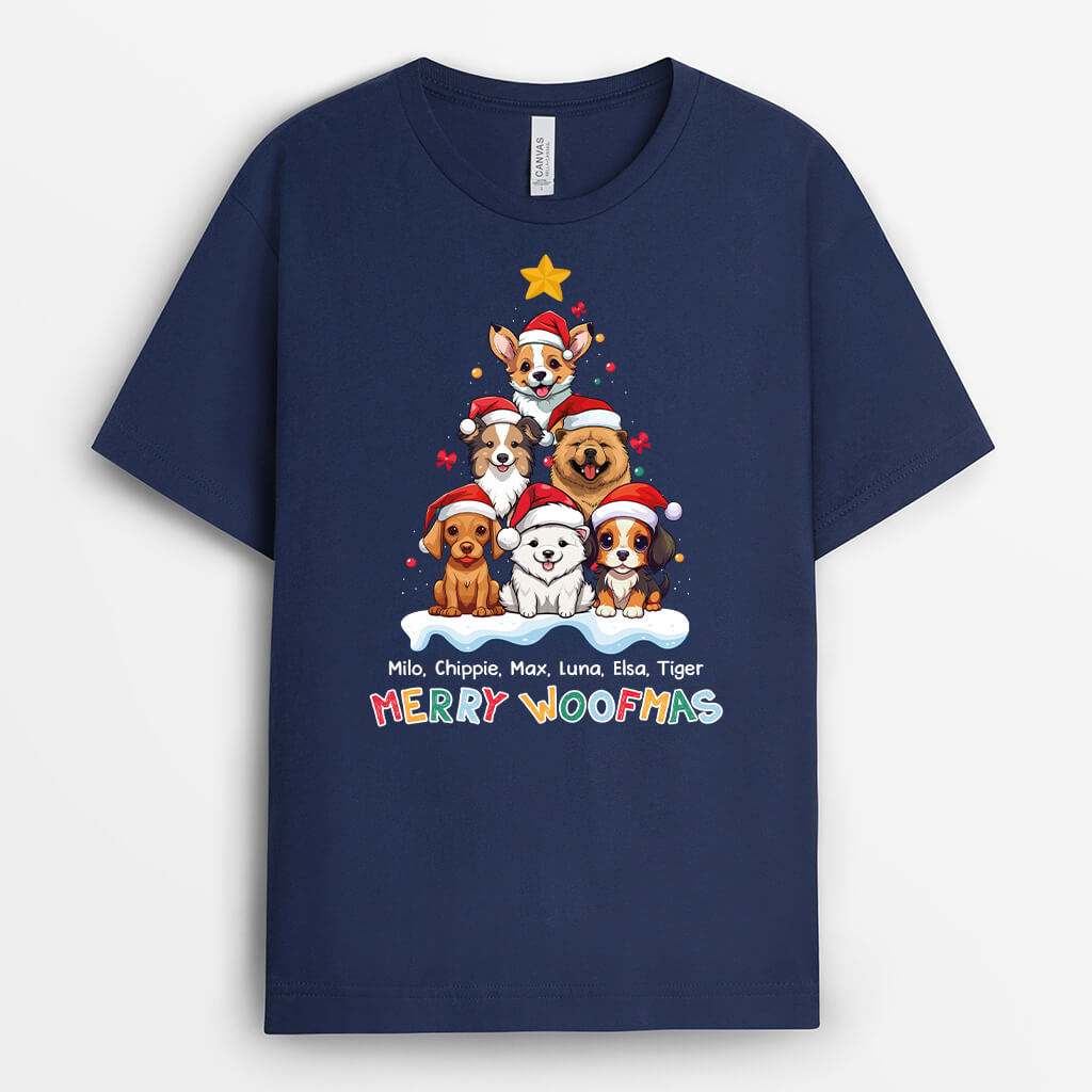 Personalized Merry Woofmas T-shirt