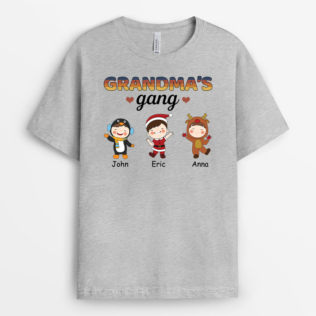 Mommy's/Grandma's Gang - Customized Christmas Graphic Tee Shirts