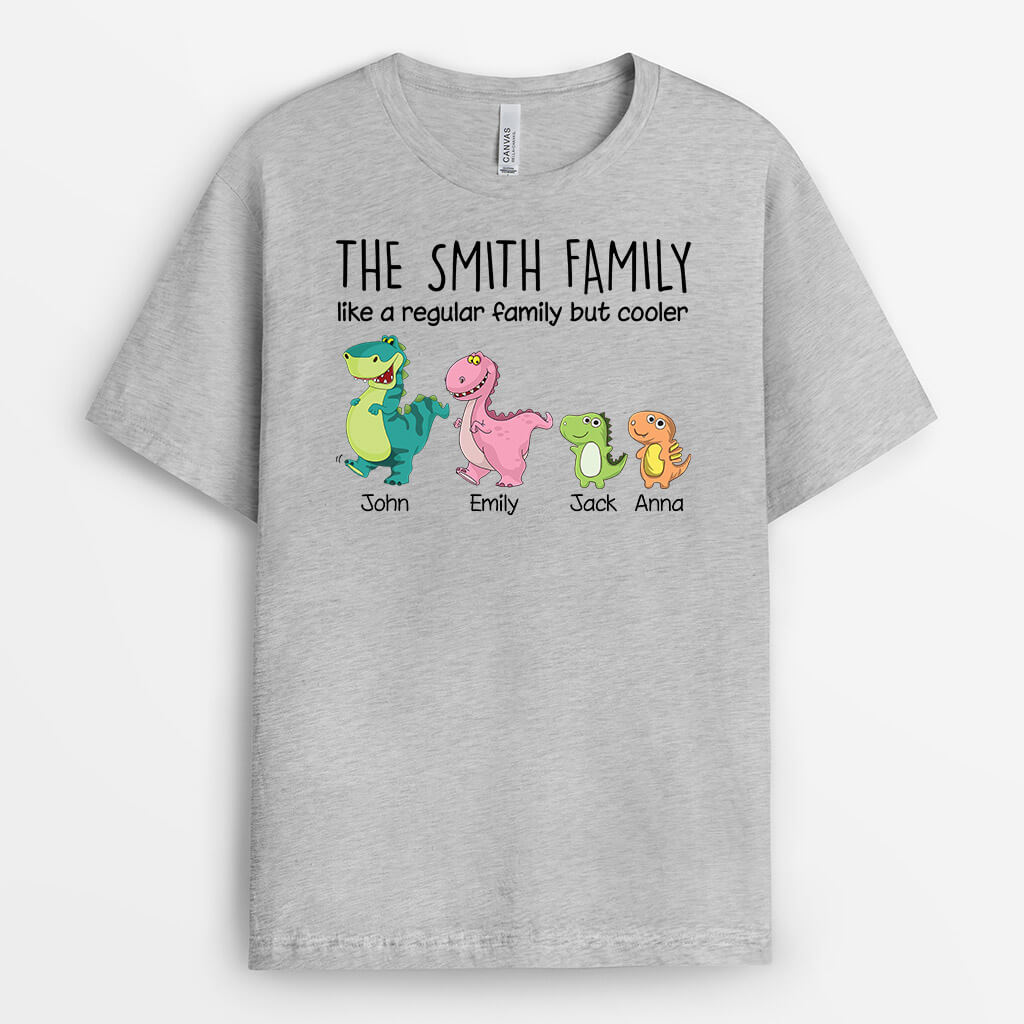 Personalized The Dinosaur Family T-shirt