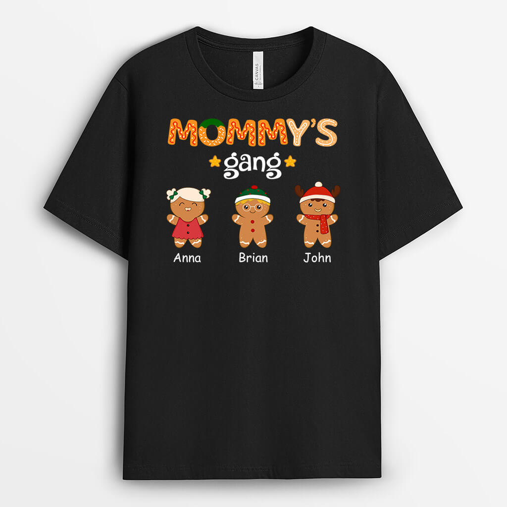 Mommy's/Grandma Gang Gingerbread Man - Customized Christmas Shirts