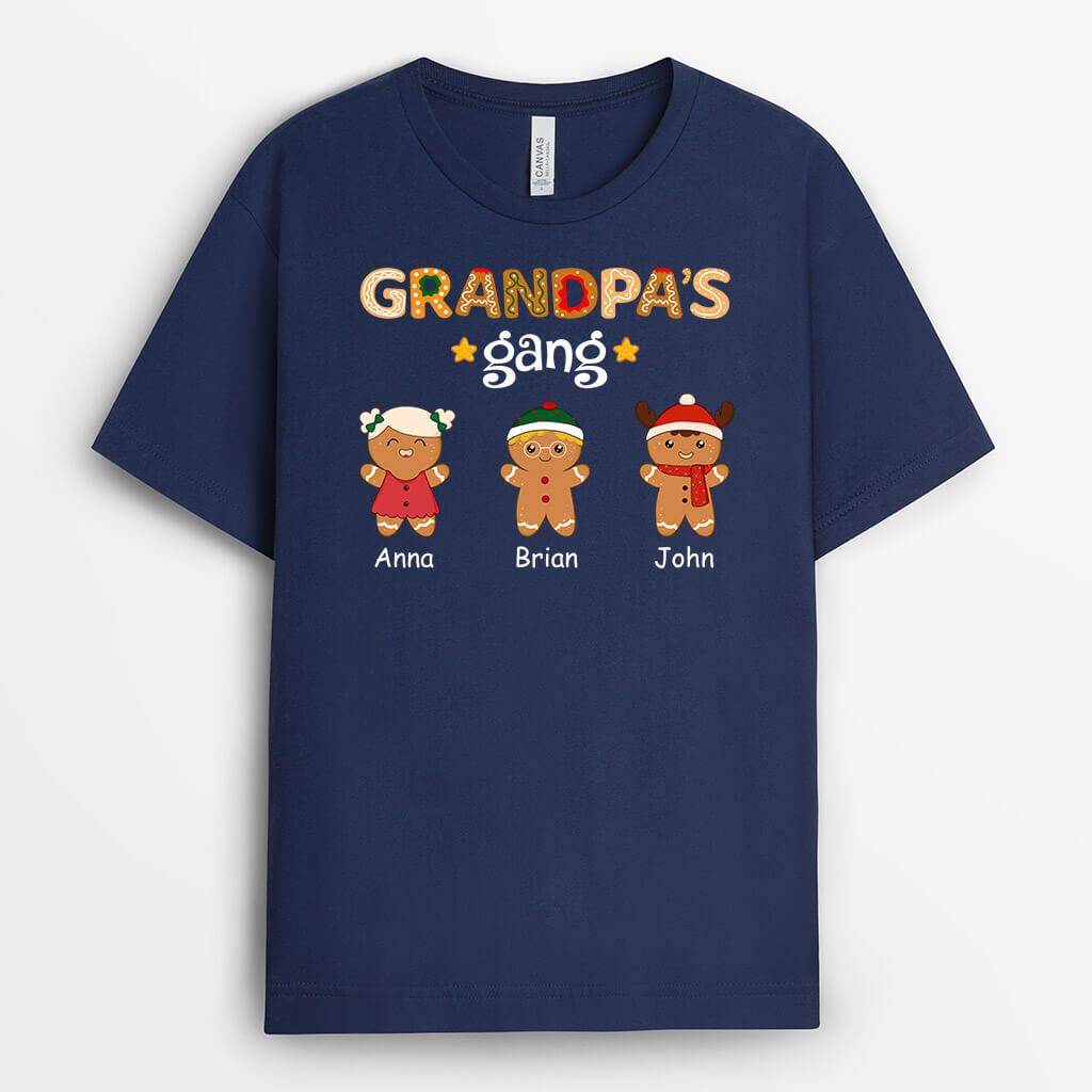 Gangster Gingerbread Man Shirt – Customizable Christmas T-Shirt