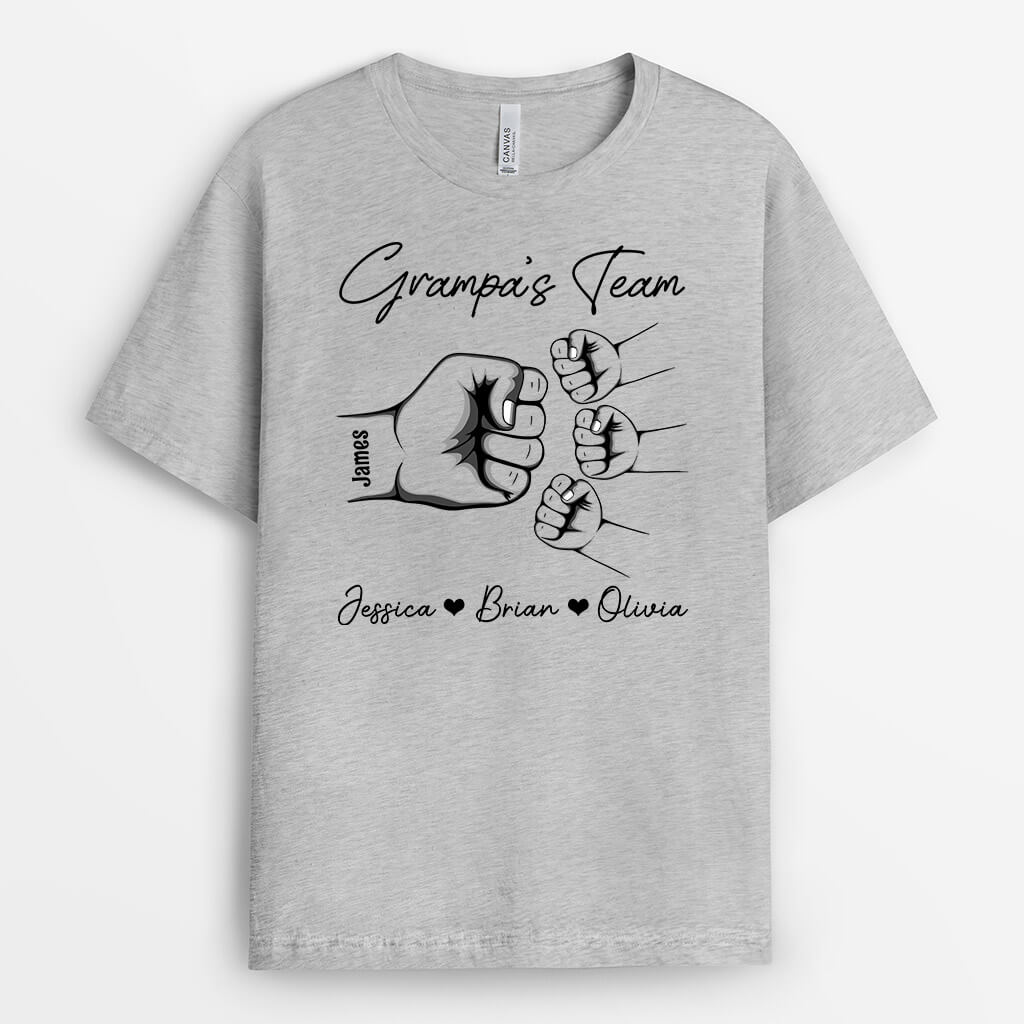 Daddy's Team - Custom Christmas Shirts With Names for Men