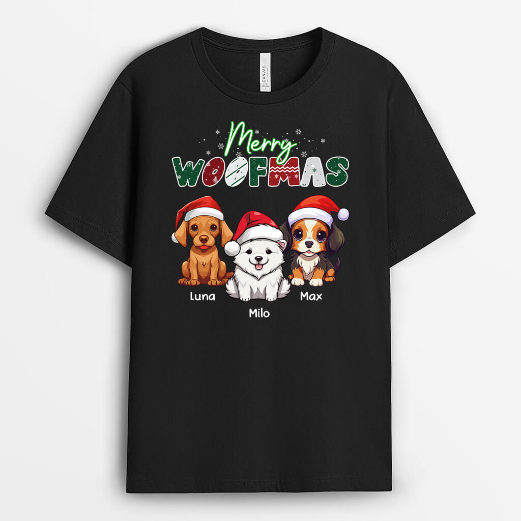 Merry Woofmas - Personalized Christmas T-Shirt