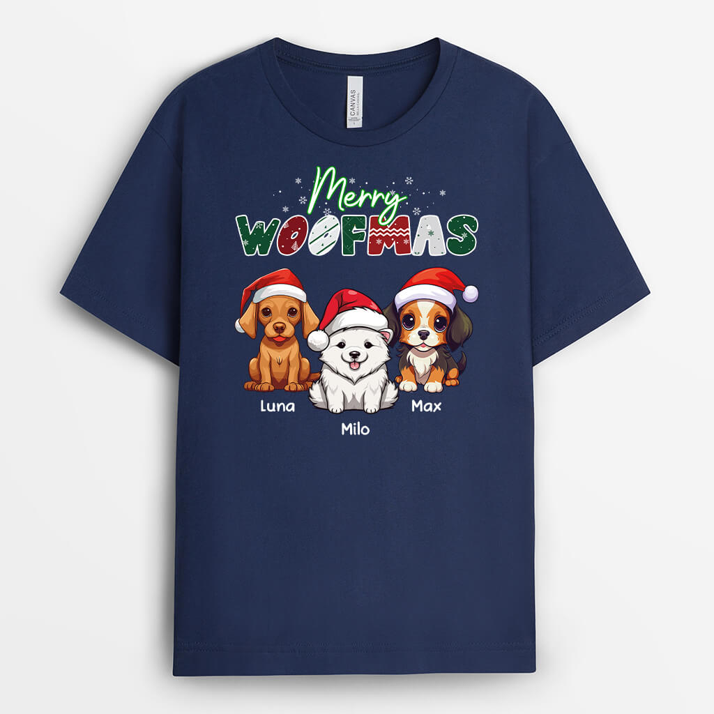 Merry Woofmas - Personalized Christmas T-Shirt