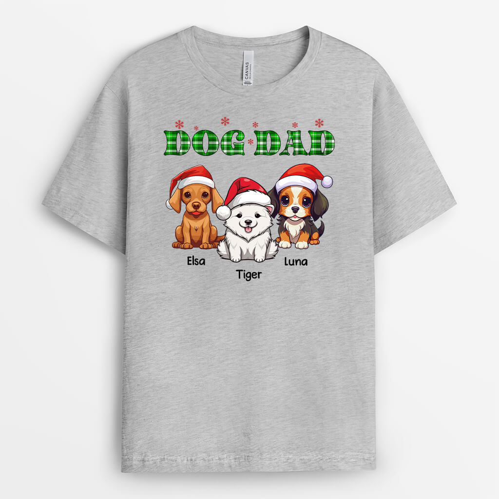 Merry Woofmas - Personalized Dog T-Shirt - Christmas Gift for Dog Lovers
