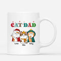 Personalized Cat Mom/Cat Dad Snowflake Mug