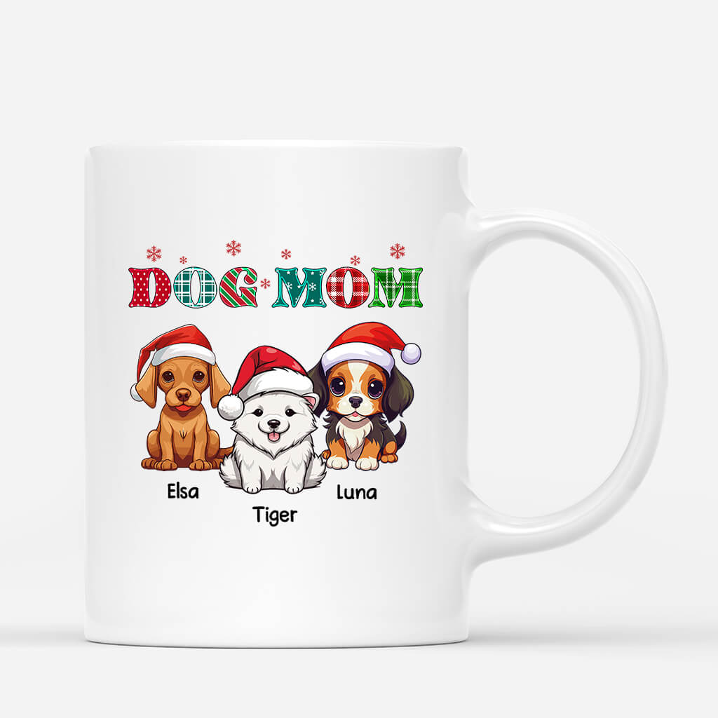 Personalized Dog Mom/Dog Dad Snowflake Mug