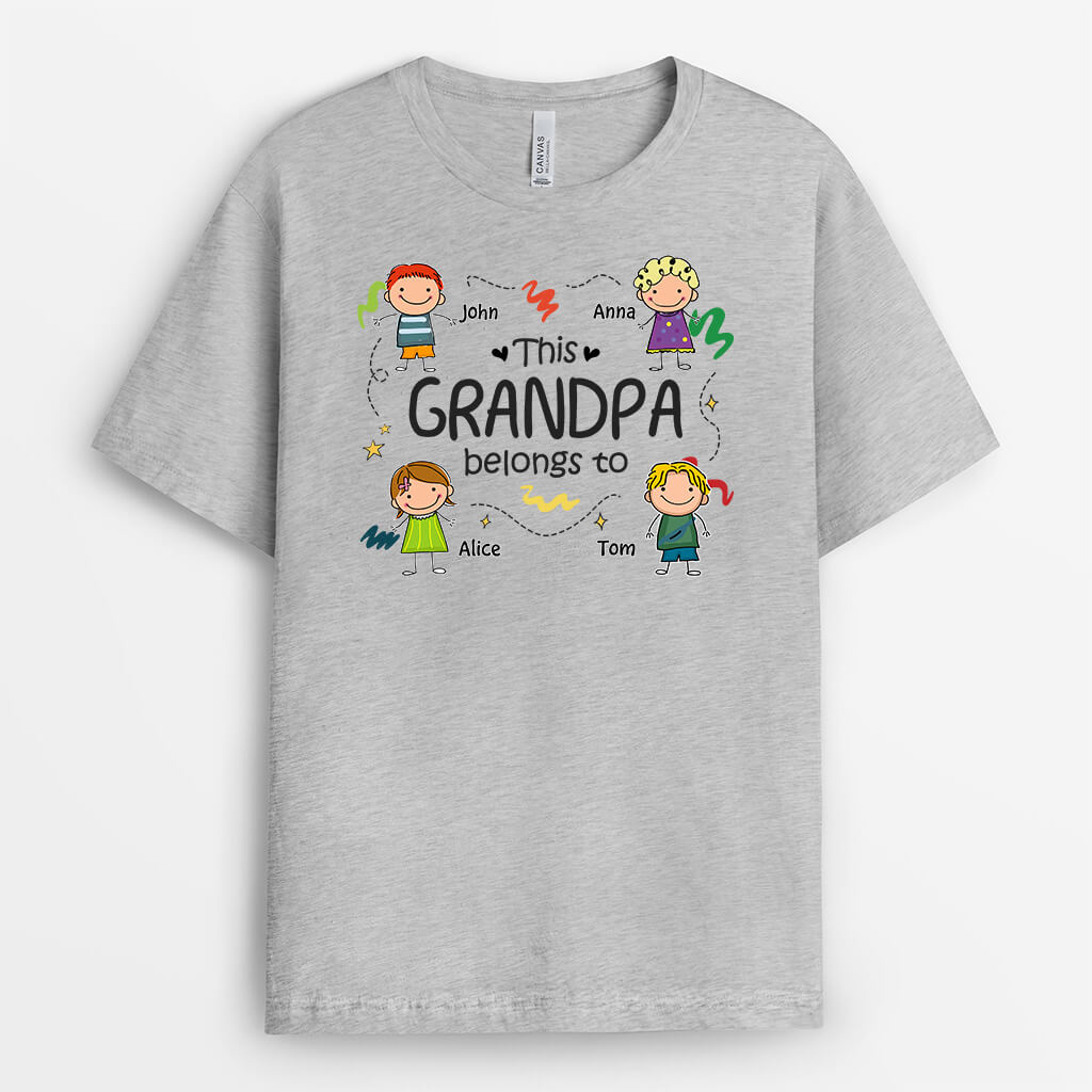 This Grandpa Belongs To - Funny Christmas Shirts for Men
