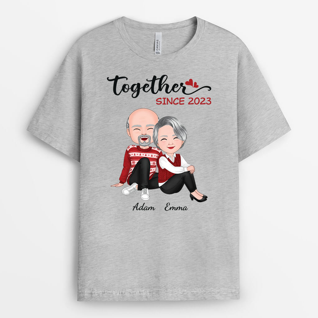 Together Since - Customized Christmas Shirts - Custom Couple Shirts