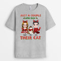Personalized Just A Couple Who Love Their Cat Christmas T-shirt