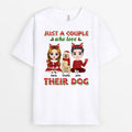 Personalized Just A Couple Who Love Their Dog Christmas T-shirt