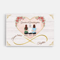 Personalized Mother And Daughters Forever Linked Together Canvas