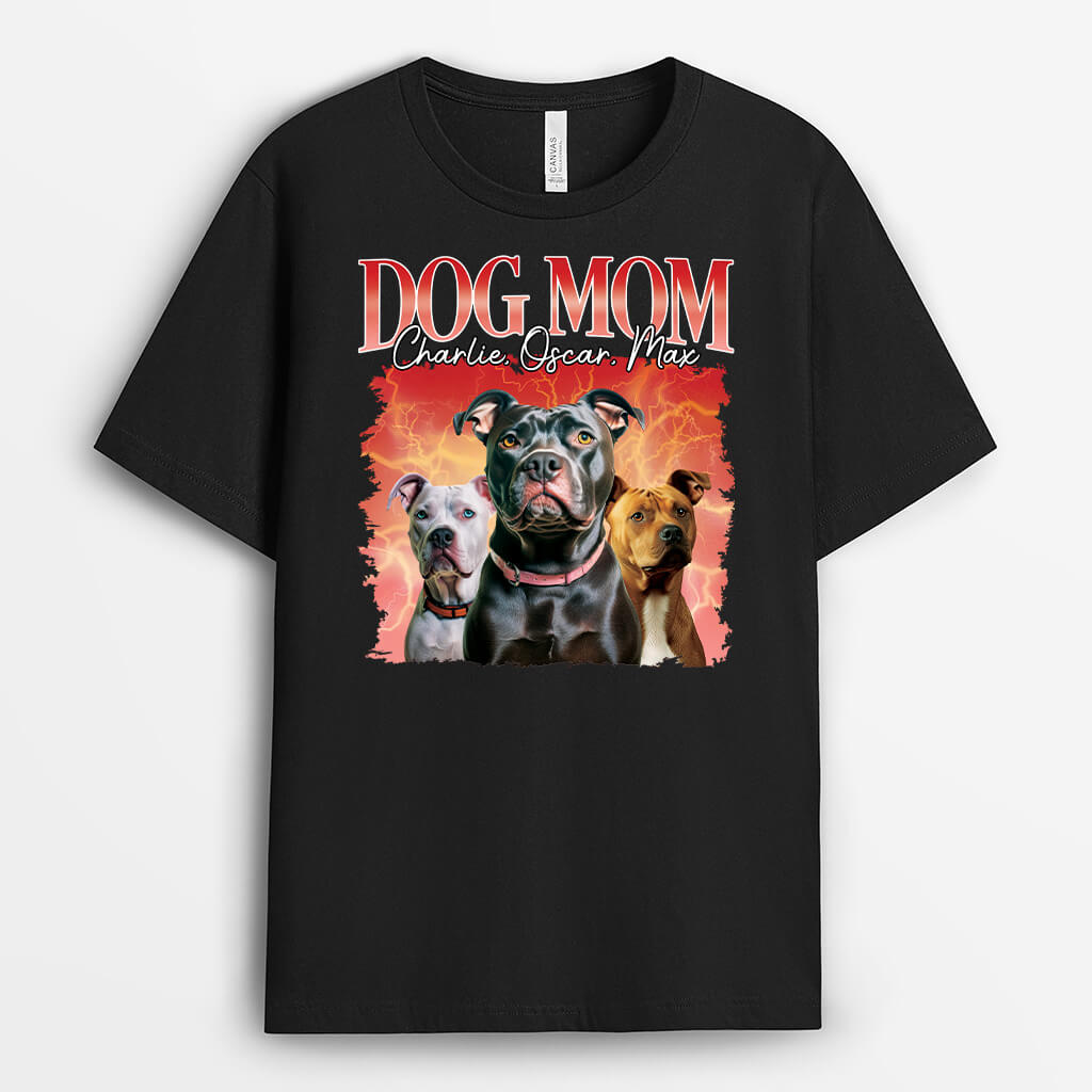 Personalized Dog Mom Dog Dad T-shirt