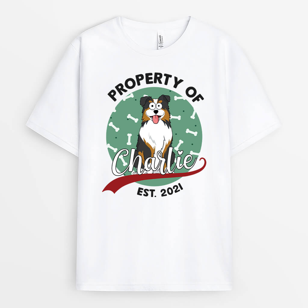 Property of Dog - Personalized Dog Shirts for Humans