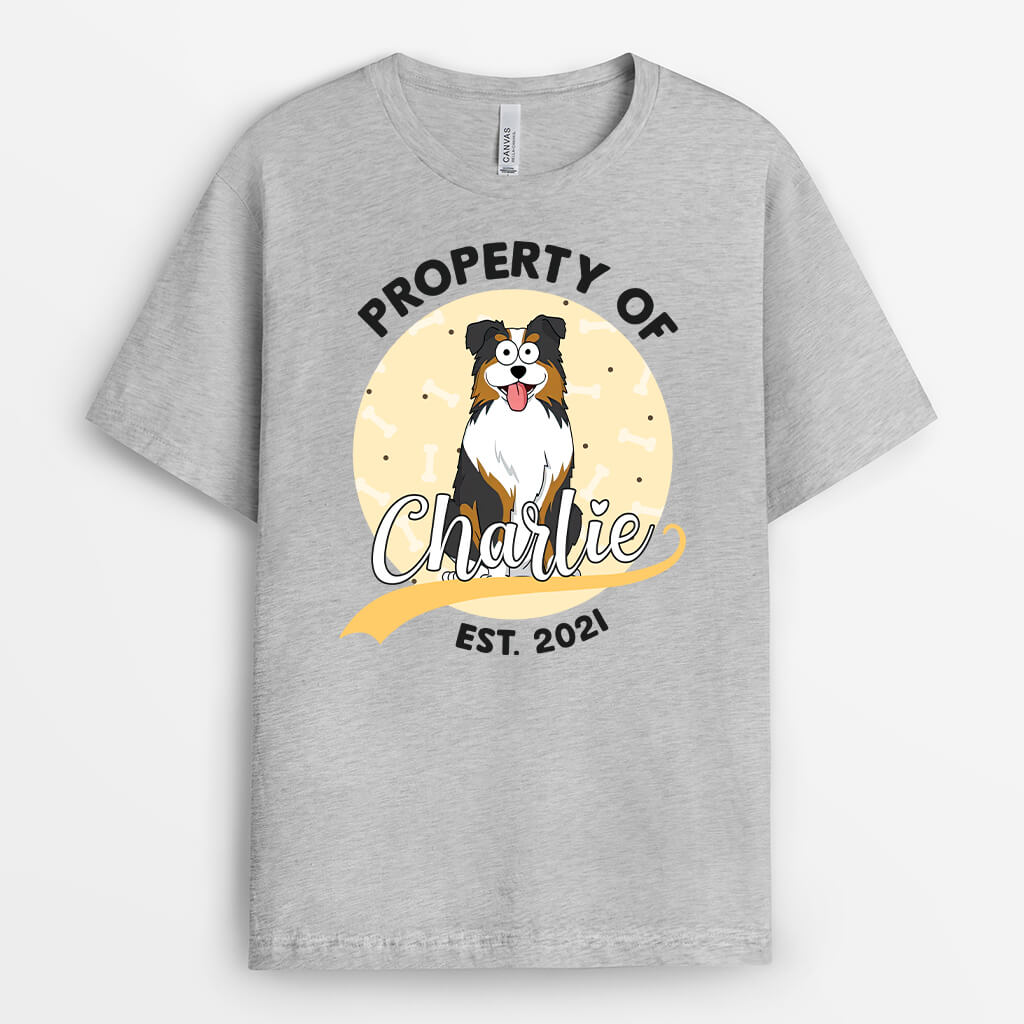 Property of Dog - Personalized Dog Shirts for Humans