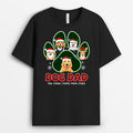 Personalized Dog Mom Dog Dad Paw Christmas T-shirt