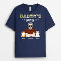 Daddy's Gang With Cat - Personalized Pet Shirts for Humans