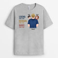 Personalized Legend Husband Daddy Grandpa With Kids T-shirt