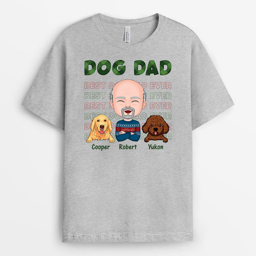 Best Dog Dad - Personalized Cute Xmas Shirts for Dog Lovers