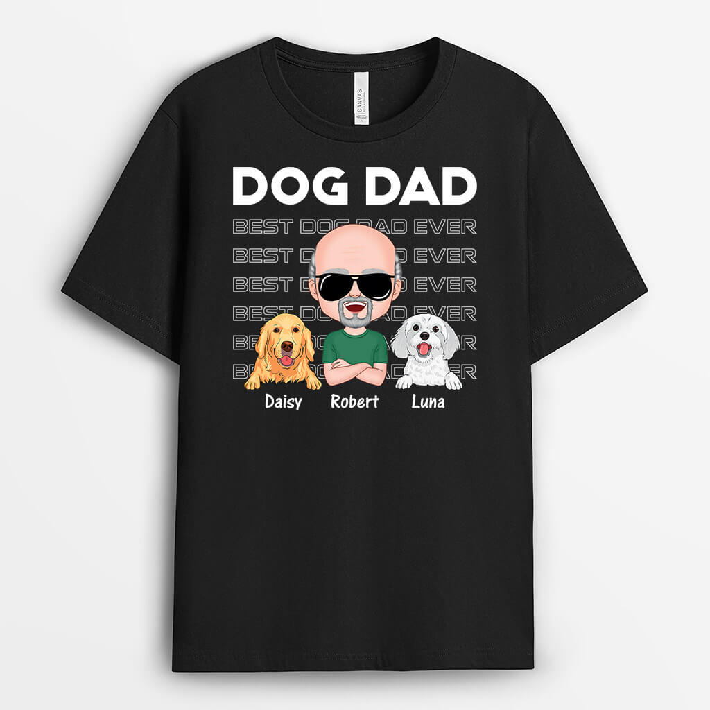 Dog Dad Wearing Glasses - Personalized Pet Clothes for Humans
