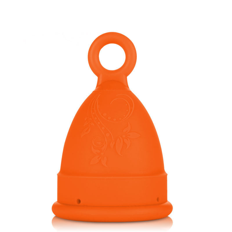 Menstrual cup, silicone, suitable for swimming during menstruation.
